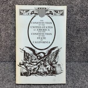 The Constitution of the United States of America and California (1987) PB Book